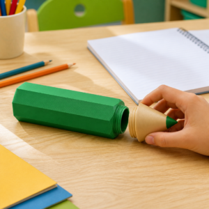 Pencil-Shaped Pencil Case - Image 4