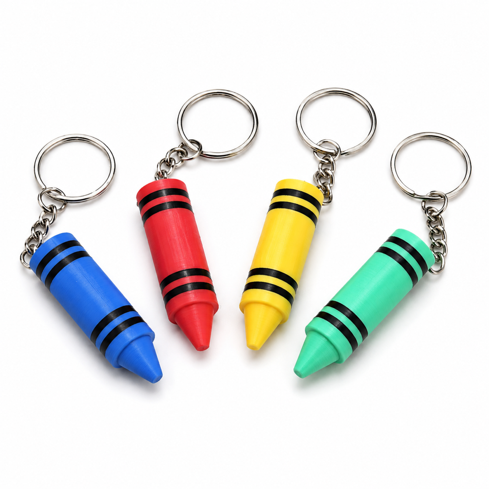 Crayon-Shaped Keychain