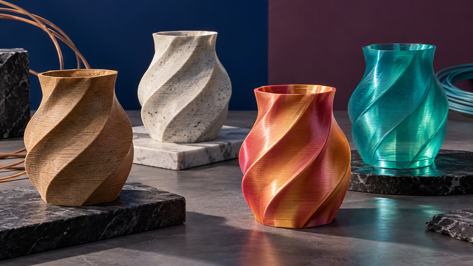 The Material Is Part of the Design: How Filament and Colour Transform a 3D Print