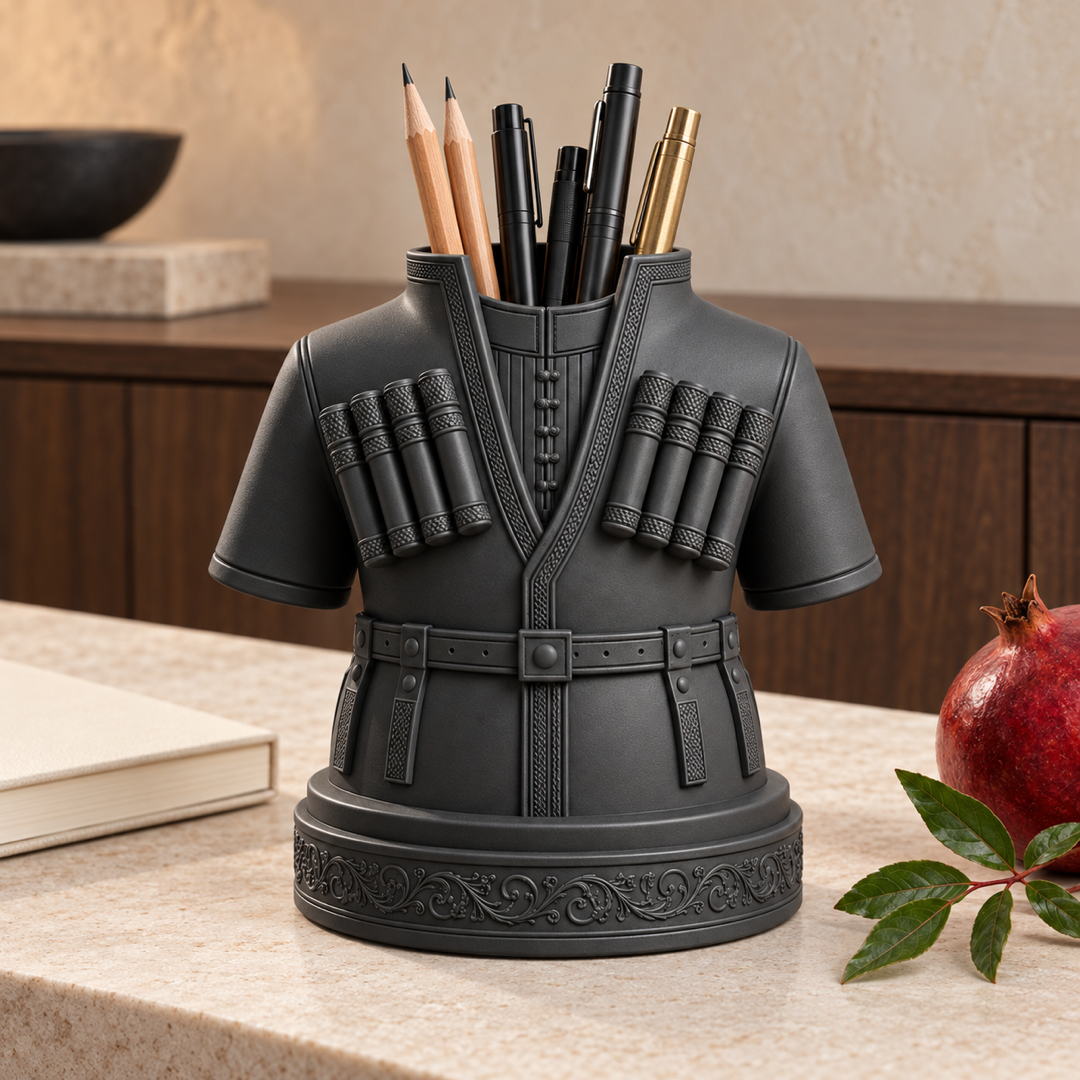 Georgian Chokha Pen Holder