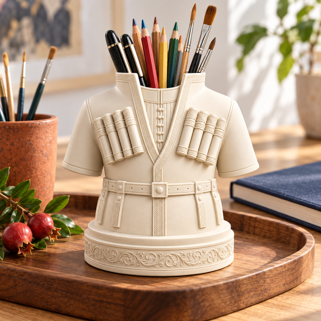 Georgian Chokha Pen Holder