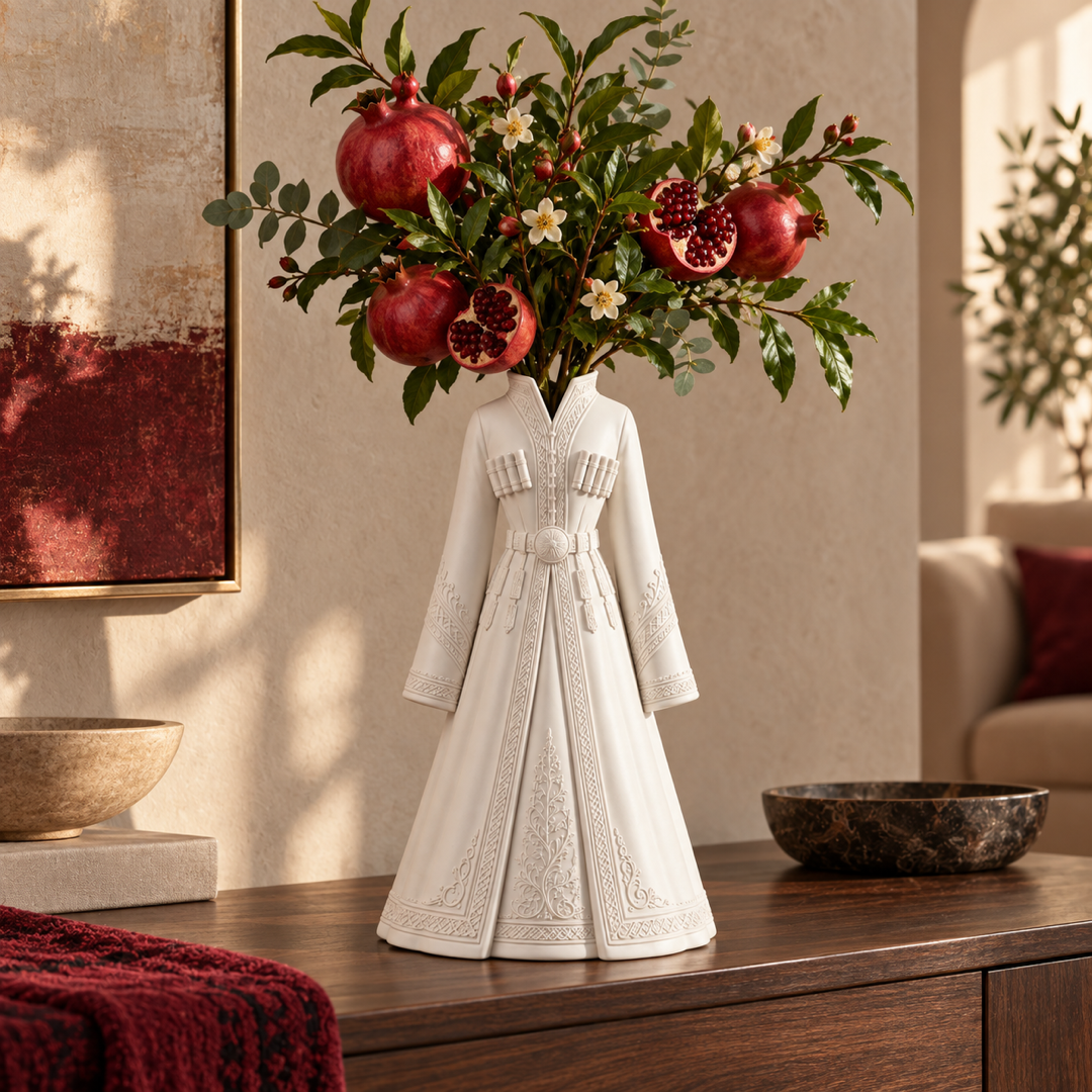 Georgian Traditional Dress Vase