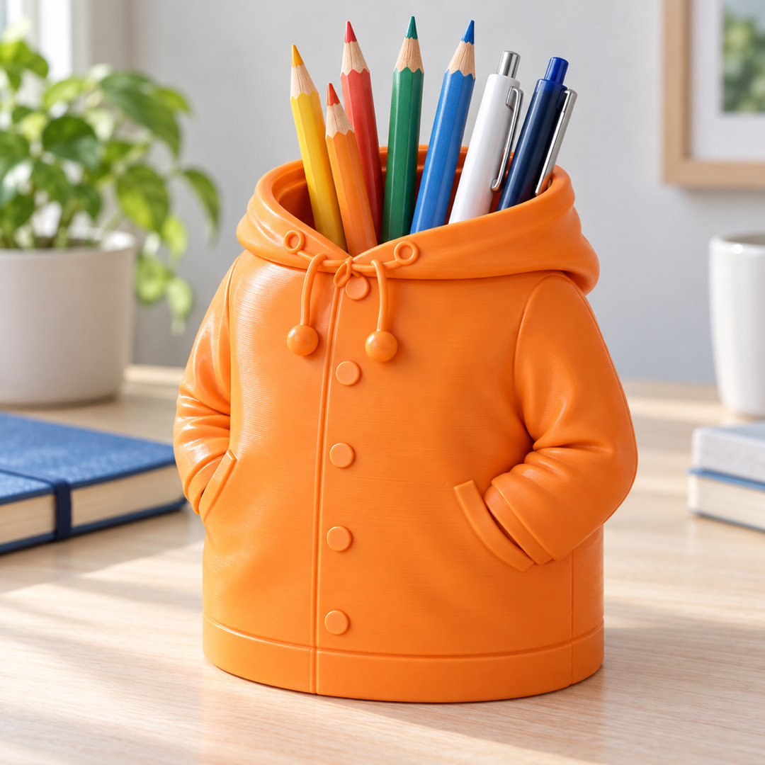 Rain Coat Pen Holder