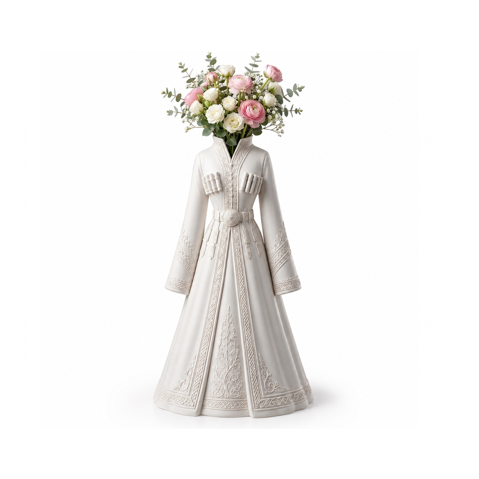 Georgian Traditional Dress Vase