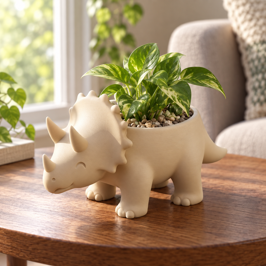 Triceratops Planter